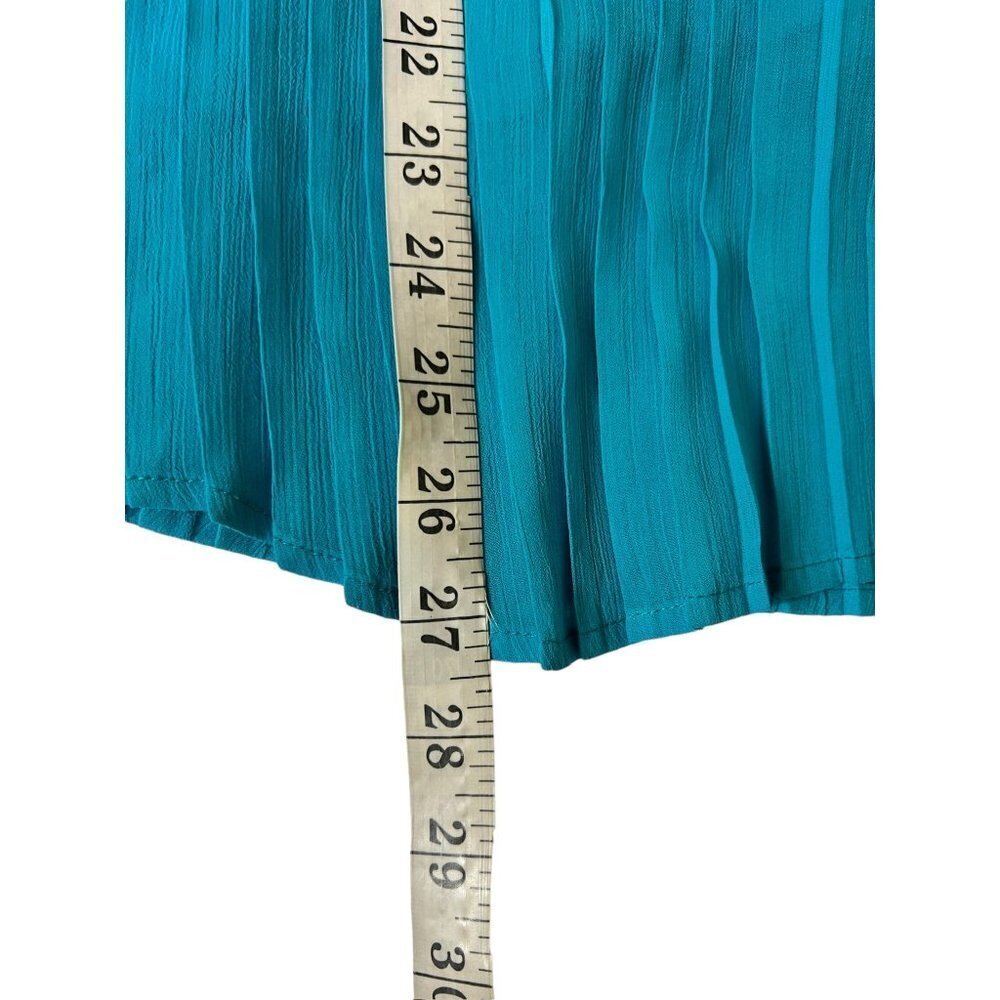 Zac & Rachel Women's Turquoise Blouse - Picture 6 of 6